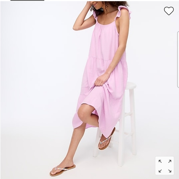 J. Crew Dresses & Skirts - Jcre ruffle-strap gauze maxi dress
